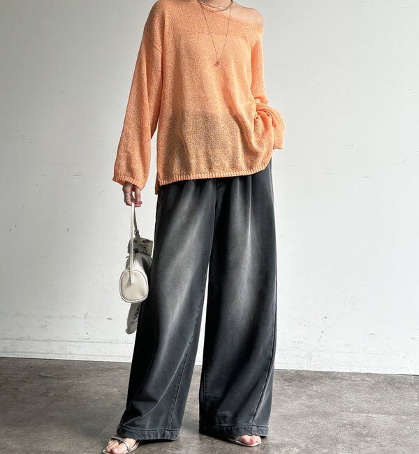  「【デニムなのにスウェット!?】デニムスウェットパンツ」|チノ|