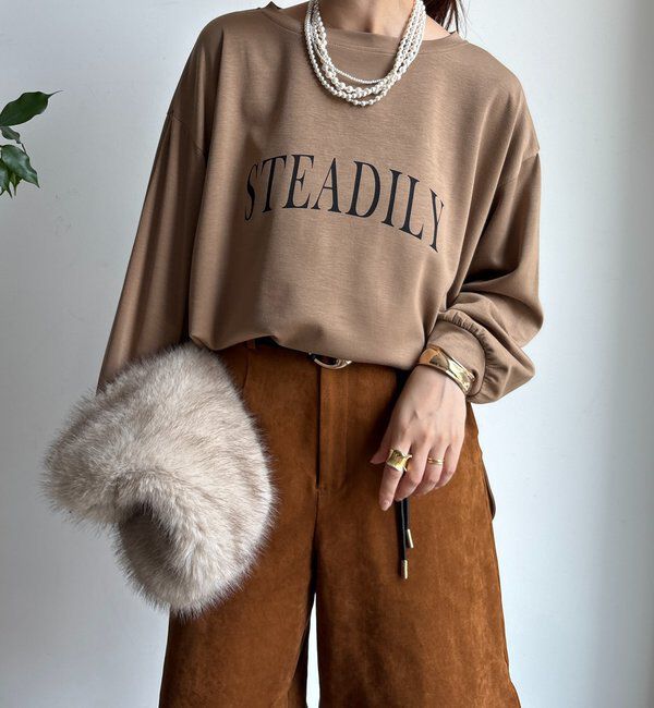  「前後ロゴポンチョプルオーバー」|Tシャツ・カットソー|