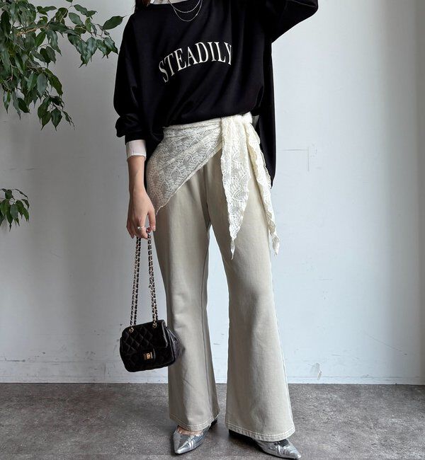  「前後ロゴポンチョプルオーバー」|Tシャツ・カットソー|