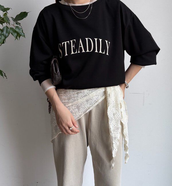  「前後ロゴポンチョプルオーバー」|Tシャツ・カットソー|