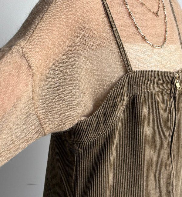  「【新色追加】コーデュロイジャンスカ」|ワンピース|