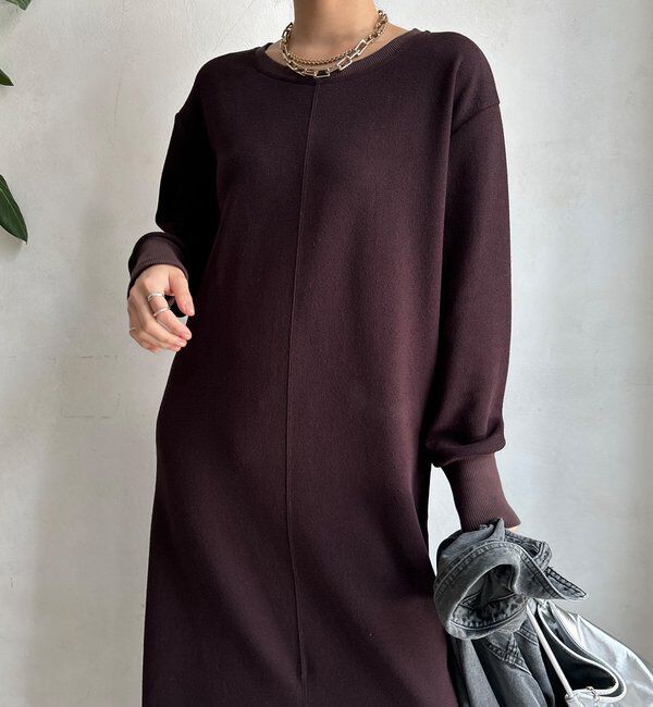  「ブークレーダンボールロングスリーブワンピース」|ワンピース|