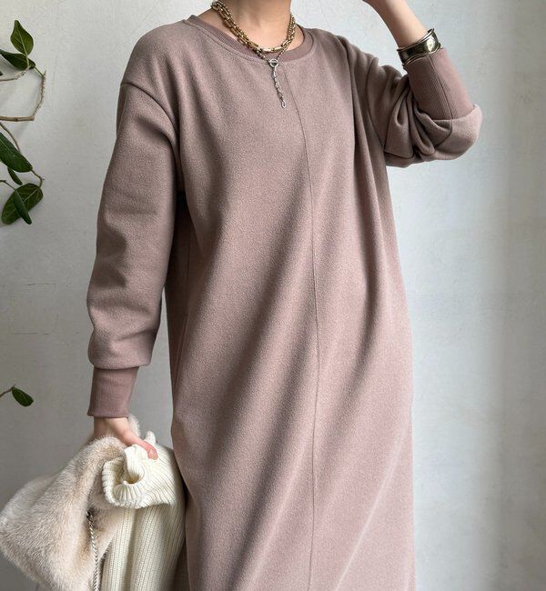  「ブークレーダンボールロングスリーブワンピース」|ワンピース|