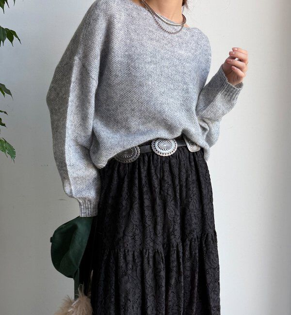  「モヘヤメランジプルオーバー」|ニット・セーター|