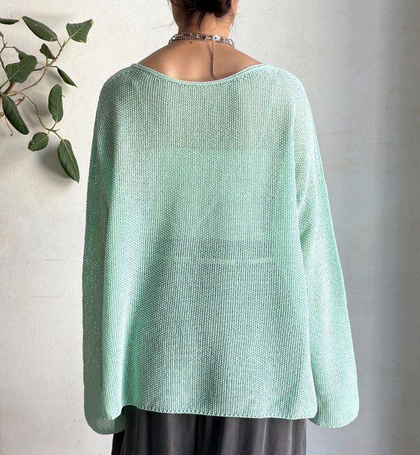  「前後2WAY鹿の子編みプルオーバー」|ニット・セーター|