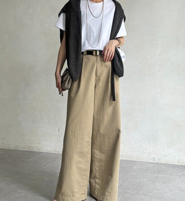  「裾切替半袖プルオーバー」|Tシャツ・カットソー|