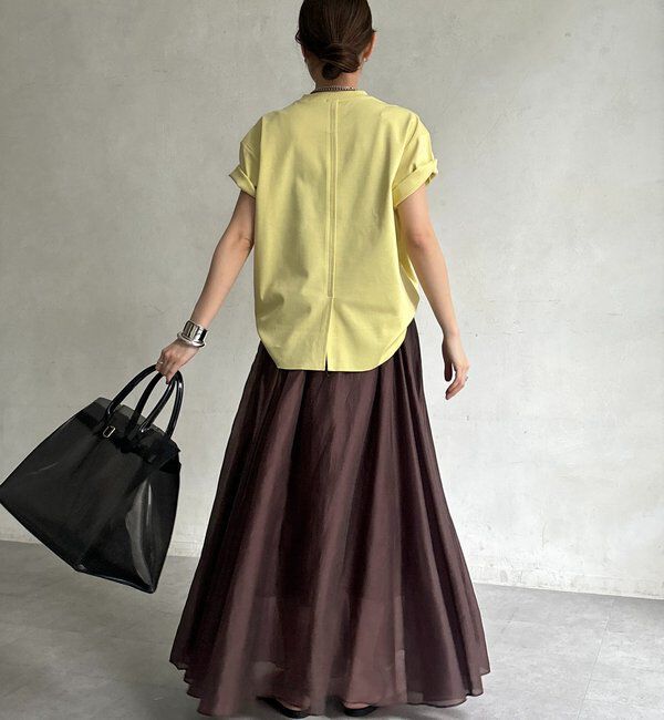  「裾切替半袖プルオーバー」|Tシャツ・カットソー|