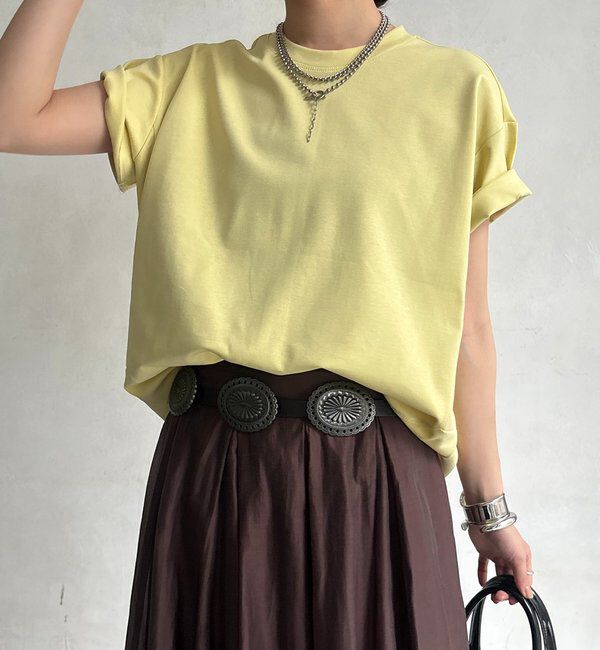  「裾切替半袖プルオーバー」|Tシャツ・カットソー|