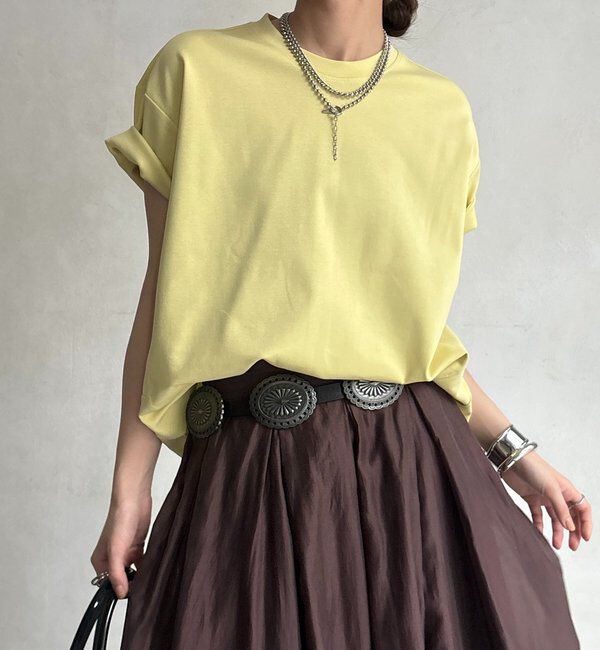  「裾切替半袖プルオーバー」|Tシャツ・カットソー|