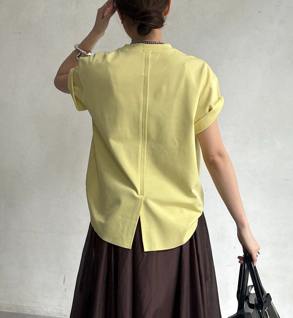  「裾切替半袖プルオーバー」|Tシャツ・カットソー|