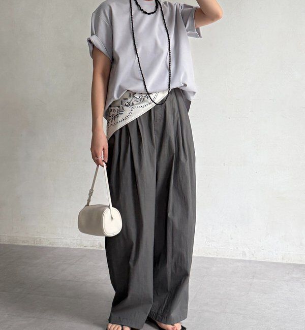  「裾切替半袖プルオーバー」|Tシャツ・カットソー|