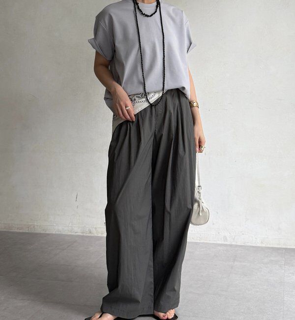  「裾切替半袖プルオーバー」|Tシャツ・カットソー|