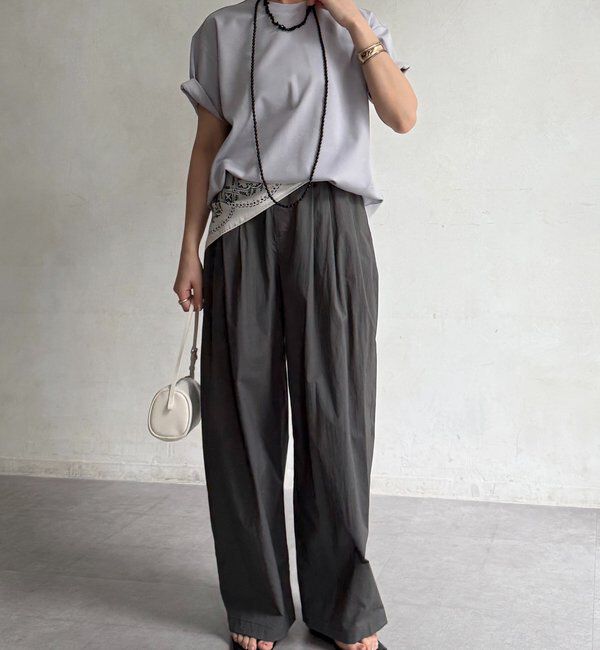  「裾切替半袖プルオーバー」|Tシャツ・カットソー|