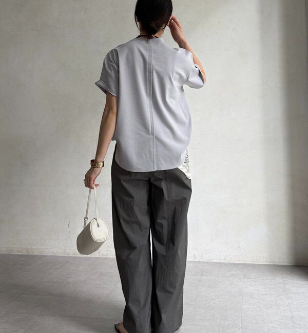  「裾切替半袖プルオーバー」|Tシャツ・カットソー|