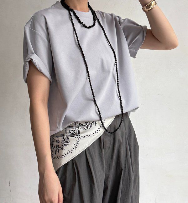  「裾切替半袖プルオーバー」|Tシャツ・カットソー|