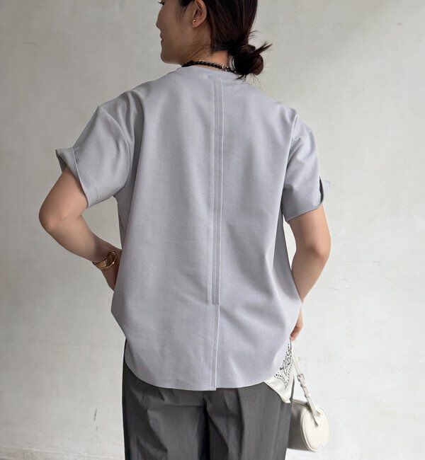  「裾切替半袖プルオーバー」|Tシャツ・カットソー|