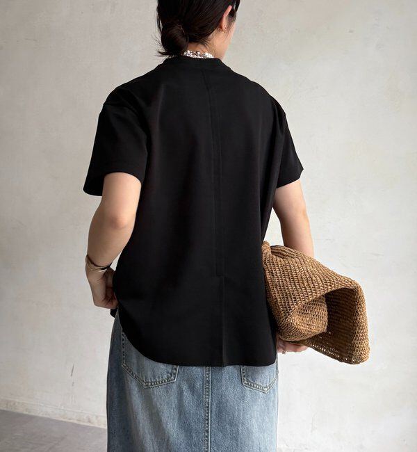  「裾切替半袖プルオーバー」|Tシャツ・カットソー|