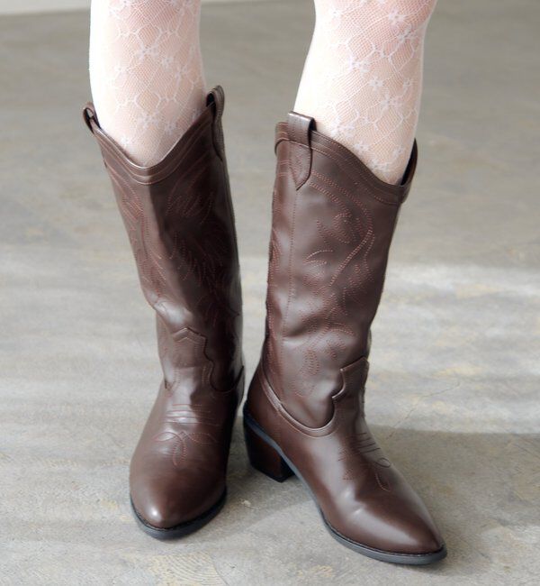  「ウエスタンブーツ」|ロングブーツ|