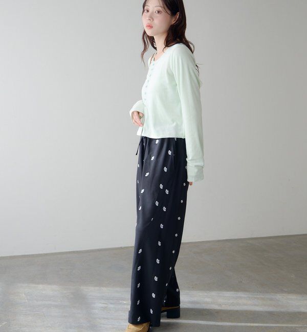  「カットベロアボタンカーディガン」|Tシャツ・カットソー|