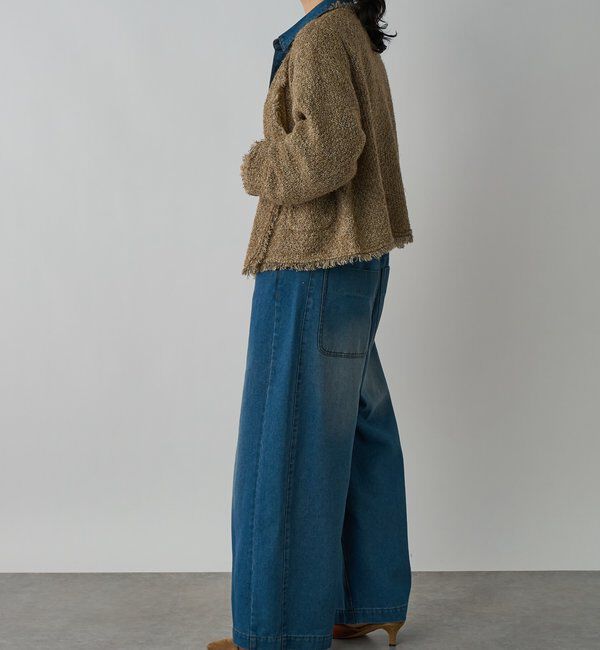  「【品のある着こなしに】リンクスツイードカーデ」|カーディガン|