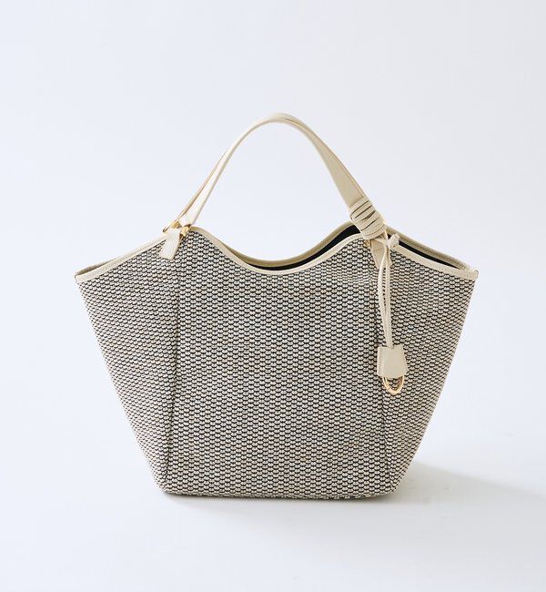  「【実用性抜群】レザーパイピングラージトート」|クラッチバッグ|