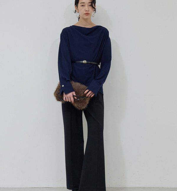  「【楽ちん&times;美脚】【セットアップ対応】ポンチスラックス」|チノ|