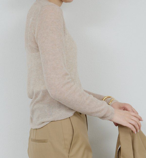  「【HERITANOVUM】 クルーリブニット」|ニット・セーター|