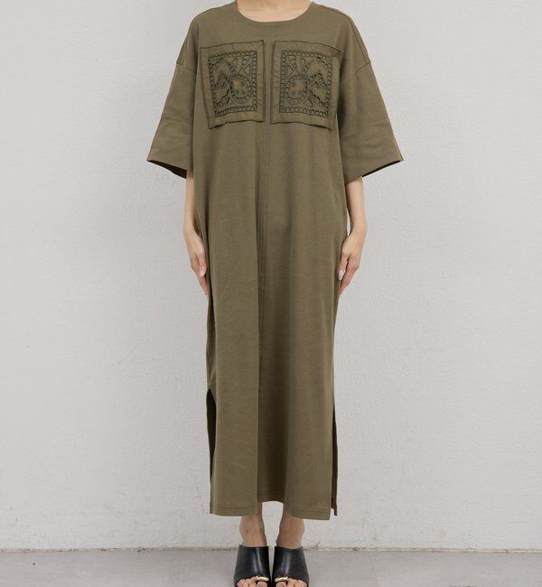  「【Dhritie】レースパッチワークワンピース」|ワンピース|