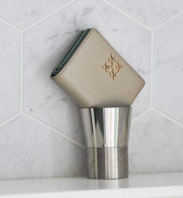  「モノグラムプレートハーフウォレット」|財布|グレー