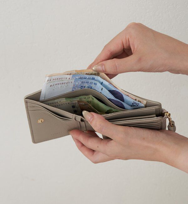  「エンボスモノグラムハーフウォレット」|財布|