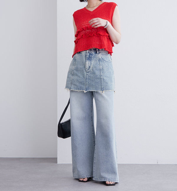  「フリルニットベスト」|ニット・セーター|