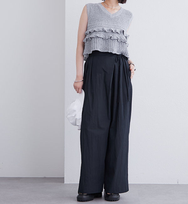  「フリルニットベスト」|ニット・セーター|