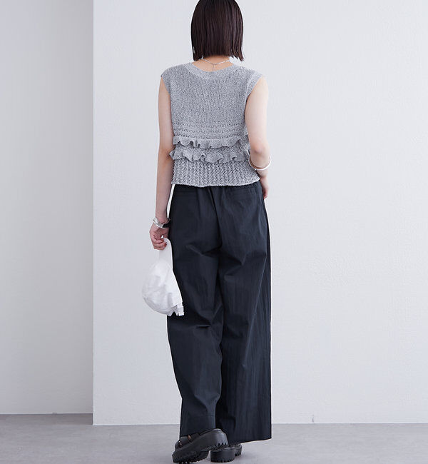  「フリルニットベスト」|ニット・セーター|