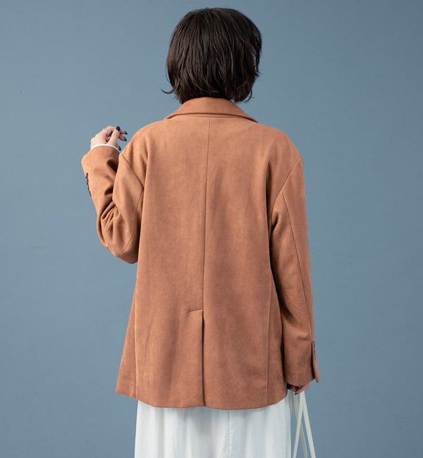  「フェイクスウェードジャケット」|テーラードジャケット|