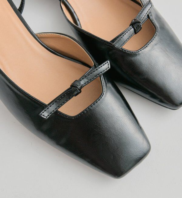  「スクエアトゥリボンパンプス」|パンプス|