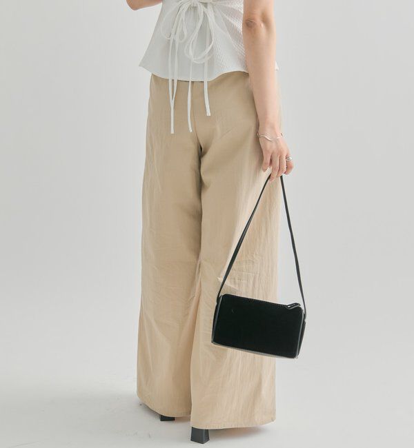  「サテンベルトパンツ」|チノ|
