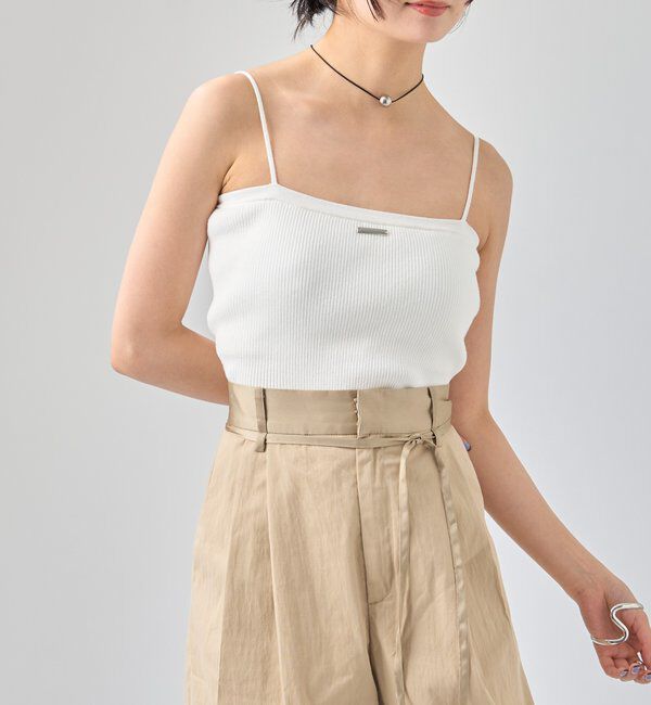  「パット付き ニットキャミソール」|キャミソール|