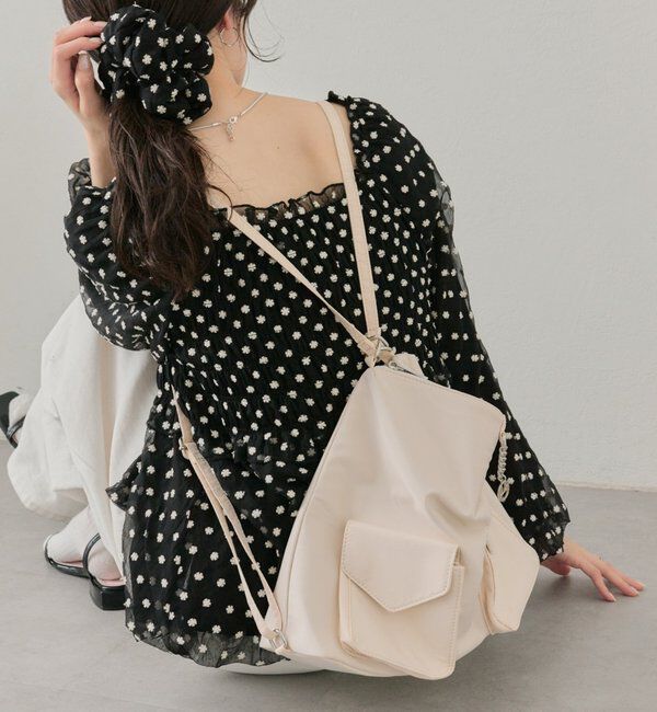  「【@lily.s_y 企画】lilyチャーム3wayBAG」|トートバッグ|アイボリー