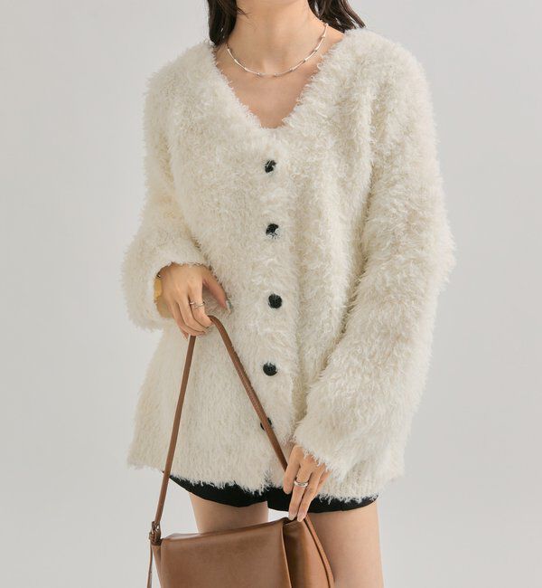  「ループボタン カーディガン」|カーディガン|