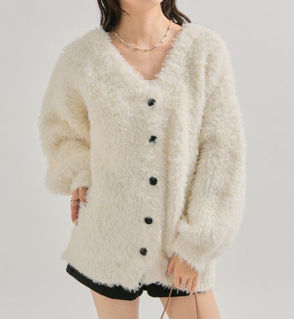  「ループボタン カーディガン」|カーディガン|