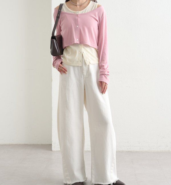  「クラッシュカーブパンツ」|デニム|