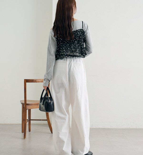  「ボリュームイージーパンツ」|チノ|