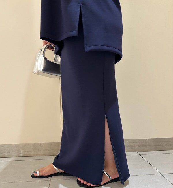  「【Lサイズも登場！】ポンチZIPタイトスカート」|スカート|