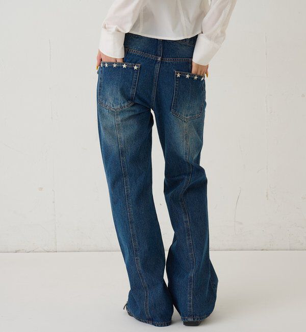  「スタースタッズフレアデニム」|デニム|