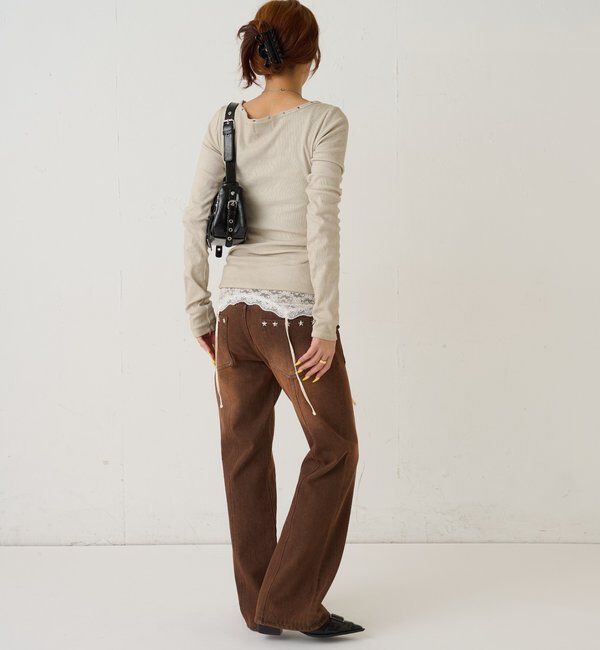  「スタースタッズフレアデニム」|デニム|