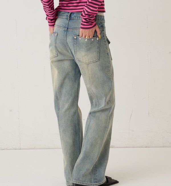  「スタースタッズフレアデニム」|デニム|