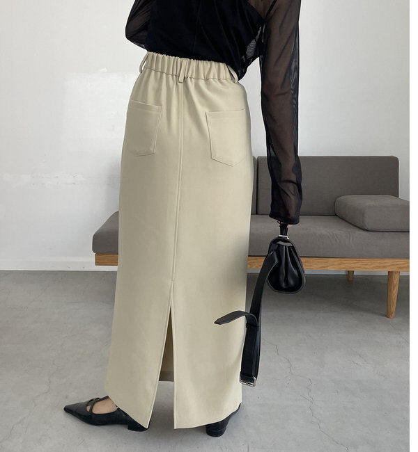  「【累計1万枚突破/全骨格◎/低身長サイズ】マキシIラインスカート」|スカート|