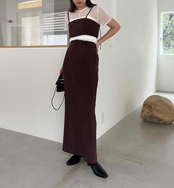  「【累計1万枚突破/全骨格◎/低身長サイズ】マキシIラインスカート」|スカート|