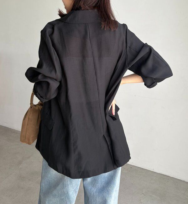  「【全骨格細見え/オフィスコーデにも◎】ライトテーラージャケット」|テーラードジャケット|