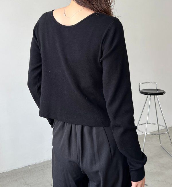  「【WEB限定】Wジップレイヤードニット」|カーディガン|